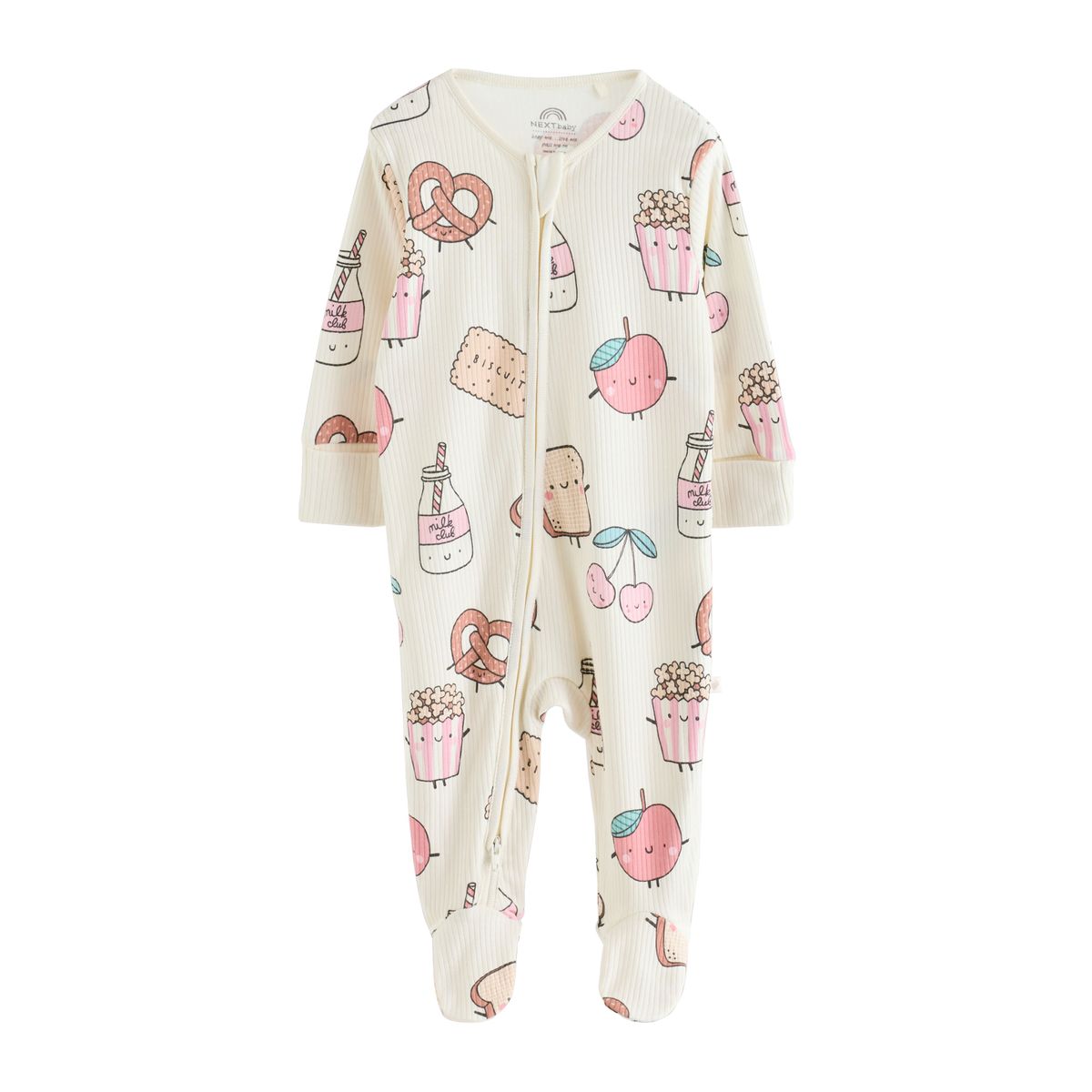 Dors-bien à zip bidirectionnel bébé, lot de 3 brunch rose, NEXT
