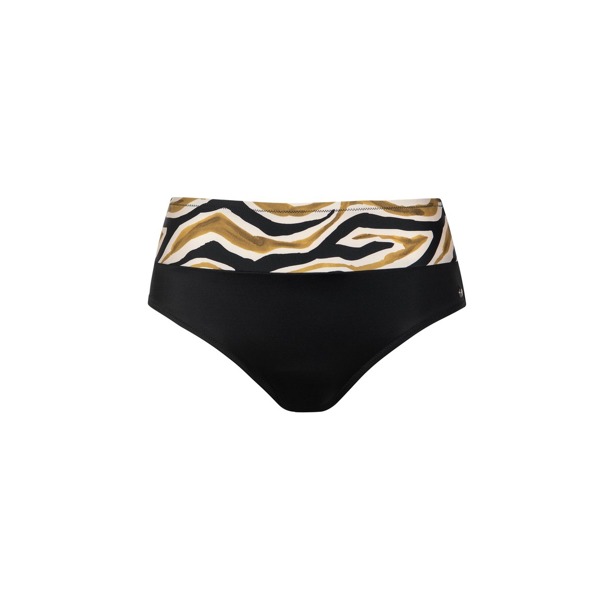 Bas maillot slip de bain gainant taille haute TANZANIA noir, LISCA
