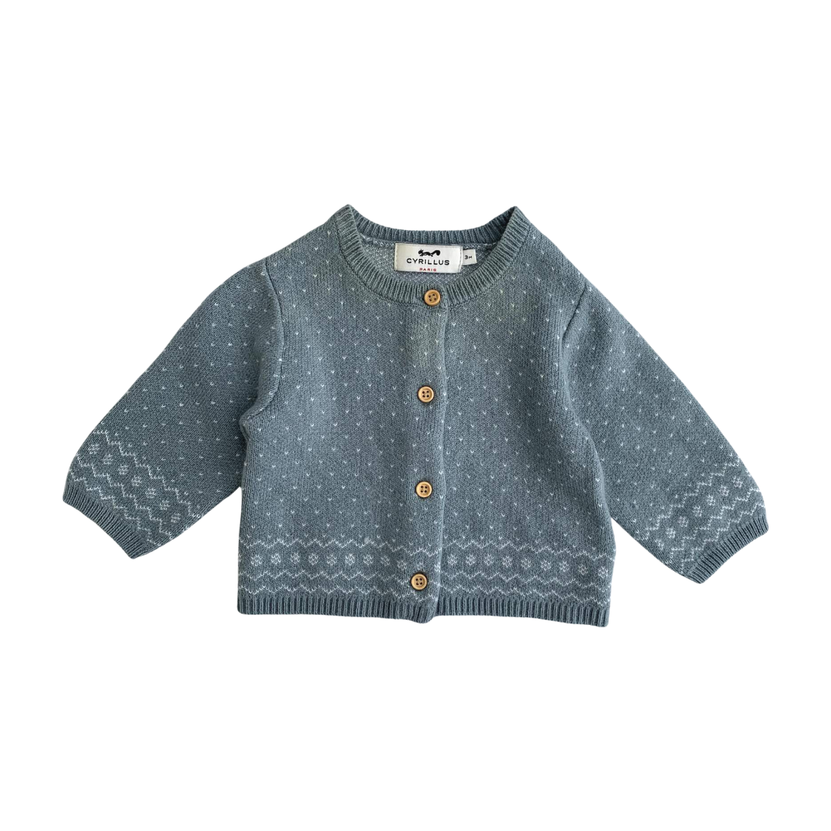Cardigan bébé - Très bon état vert, CYRILLUS