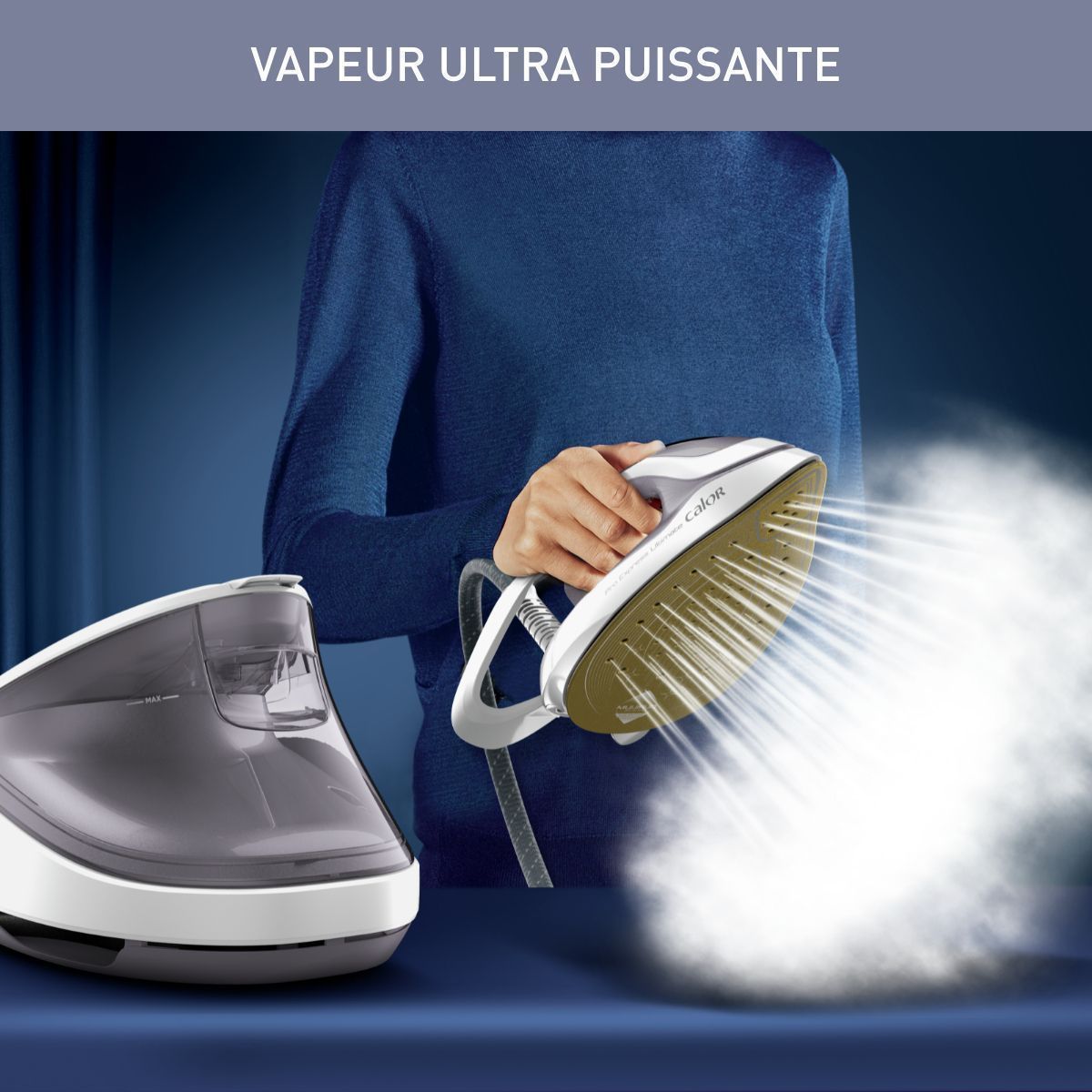 Centrale vapeur GV9713C0 Pro Express Ultimate 2 blanc et violet, CALOR