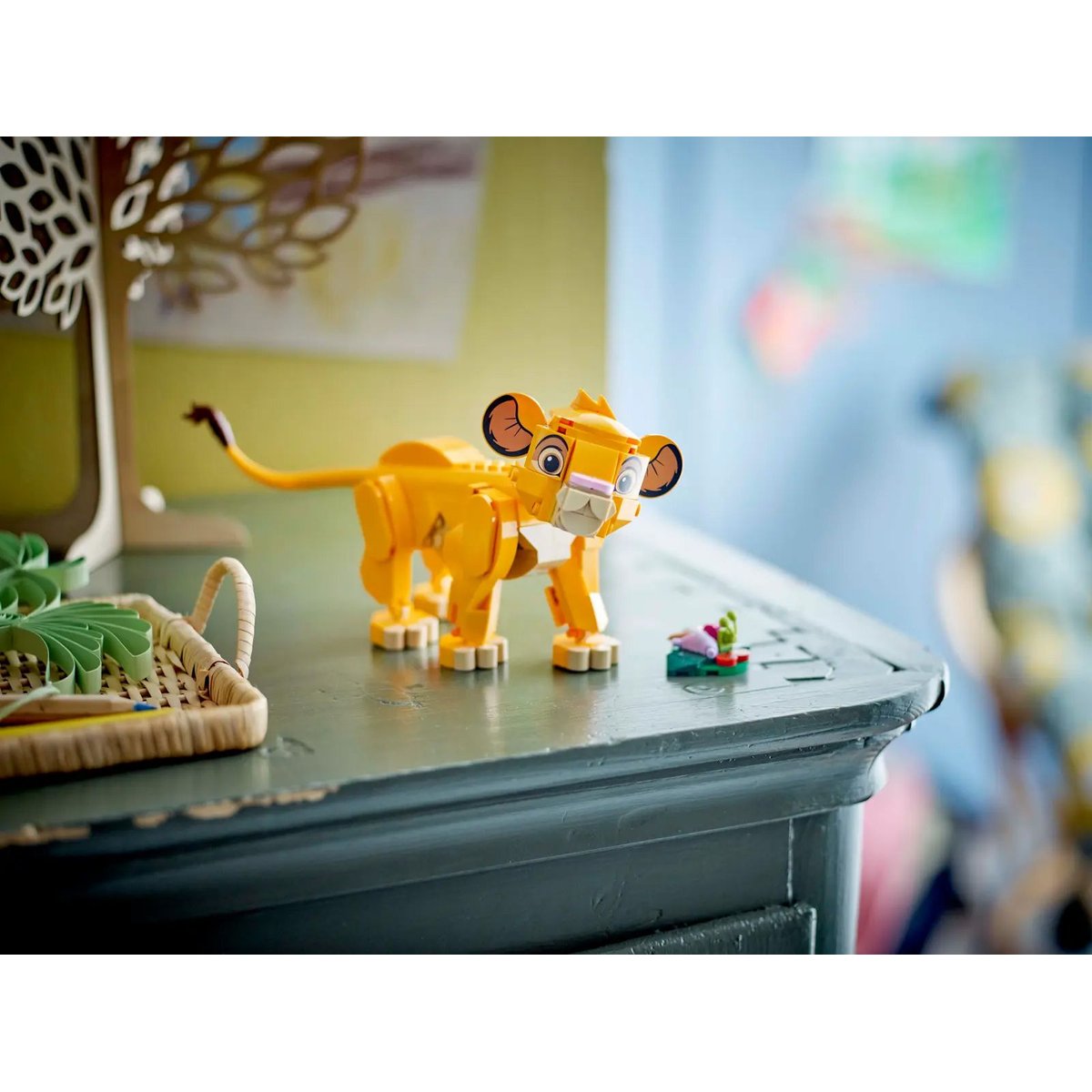 LEGO Disney - Simba, le lionceau du Roi Lion - Set de construction 43243 orange, LEGO
