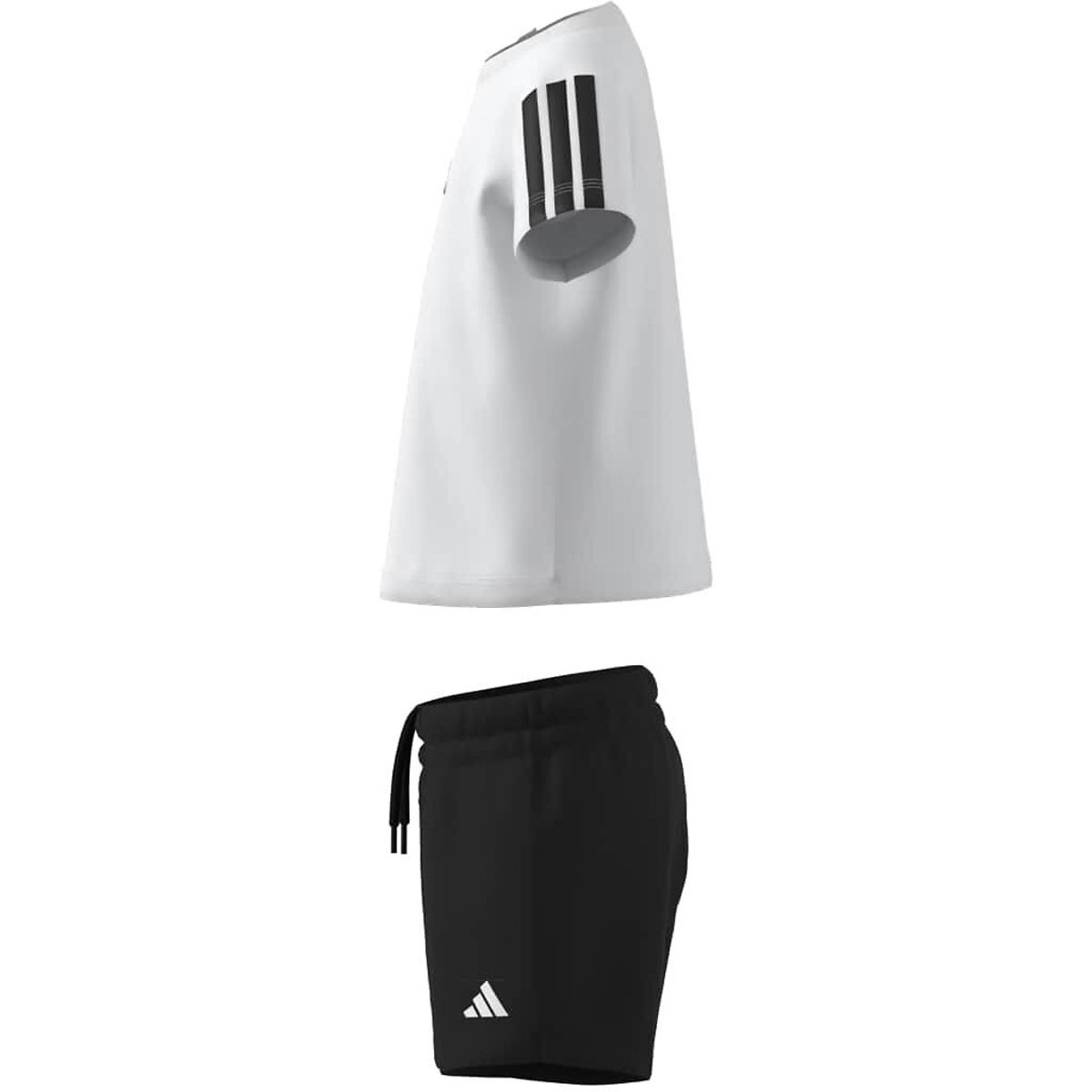 T-Shirt/Shorts Outfit white/black, ADIDAS SPORTSWEAR