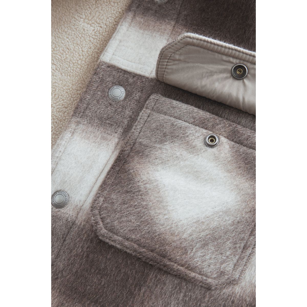 Veste aux carreaux camionneur naturel, NEXT