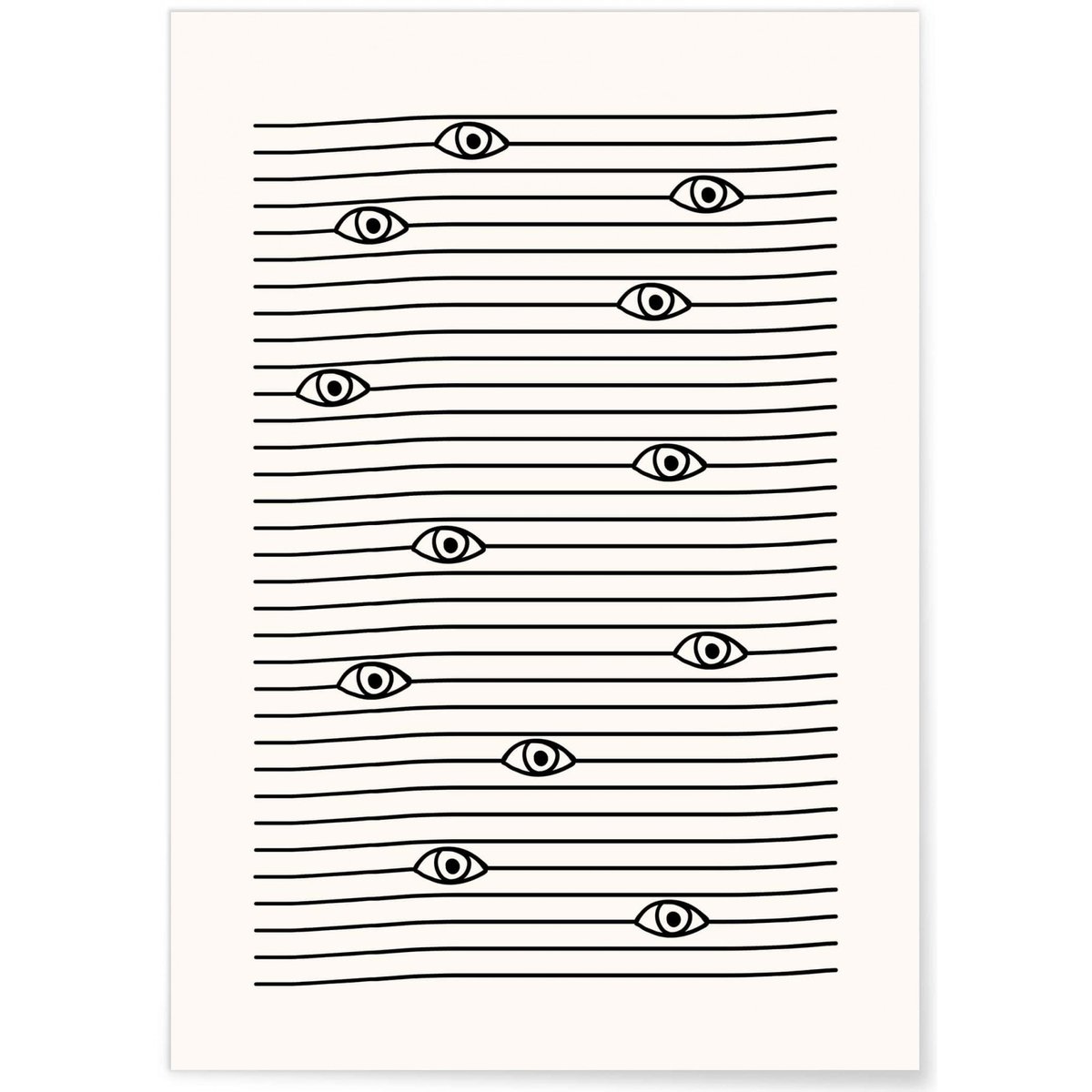 Affiche L'oeil blanc, L'AFFICHERIE