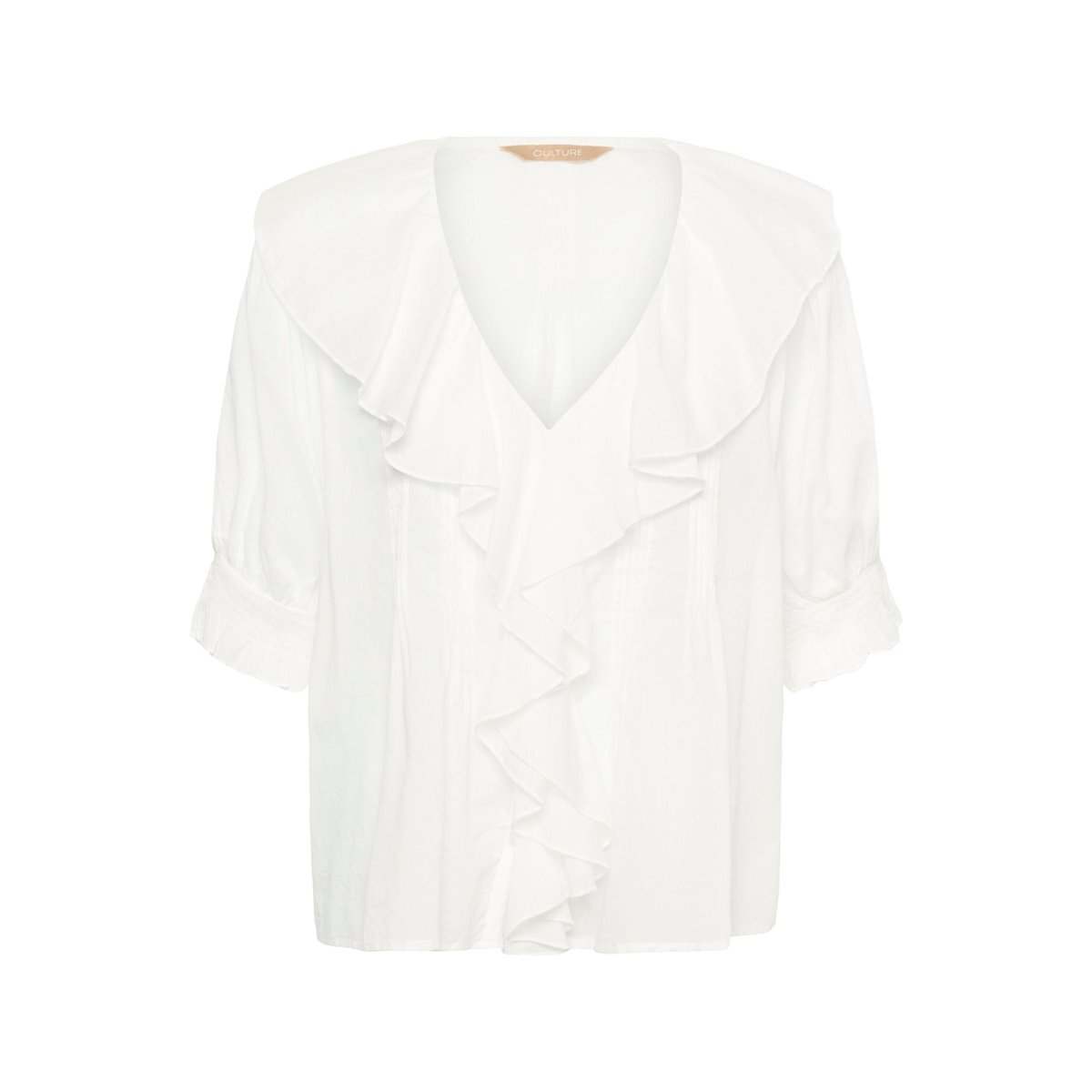 Chemise à manches courtes blanc spring gardenia, CULTURE