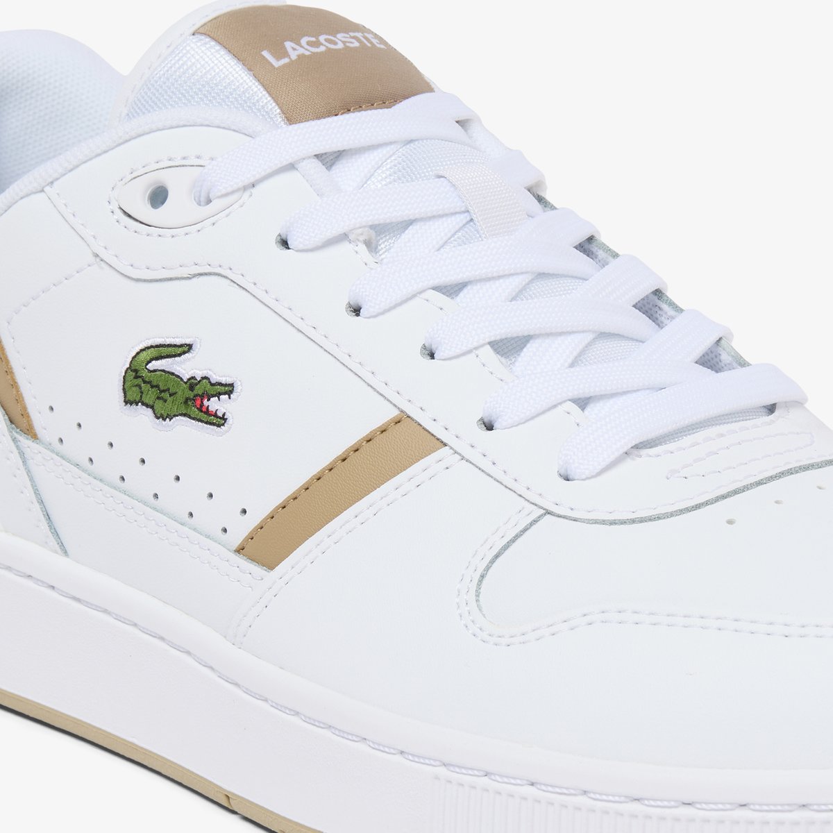 Sneakers T-Clip Set homme en cuir blanc-2j8, LACOSTE