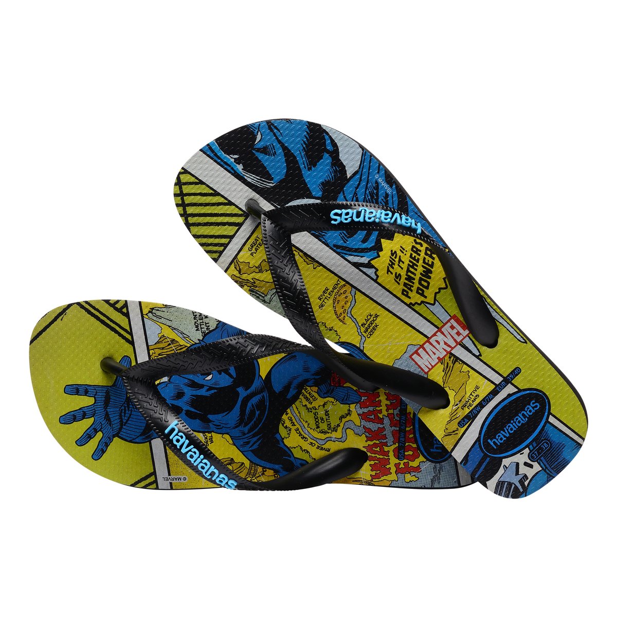 Tong à Enfiler Top Marvel noir/noir, HAVAIANAS