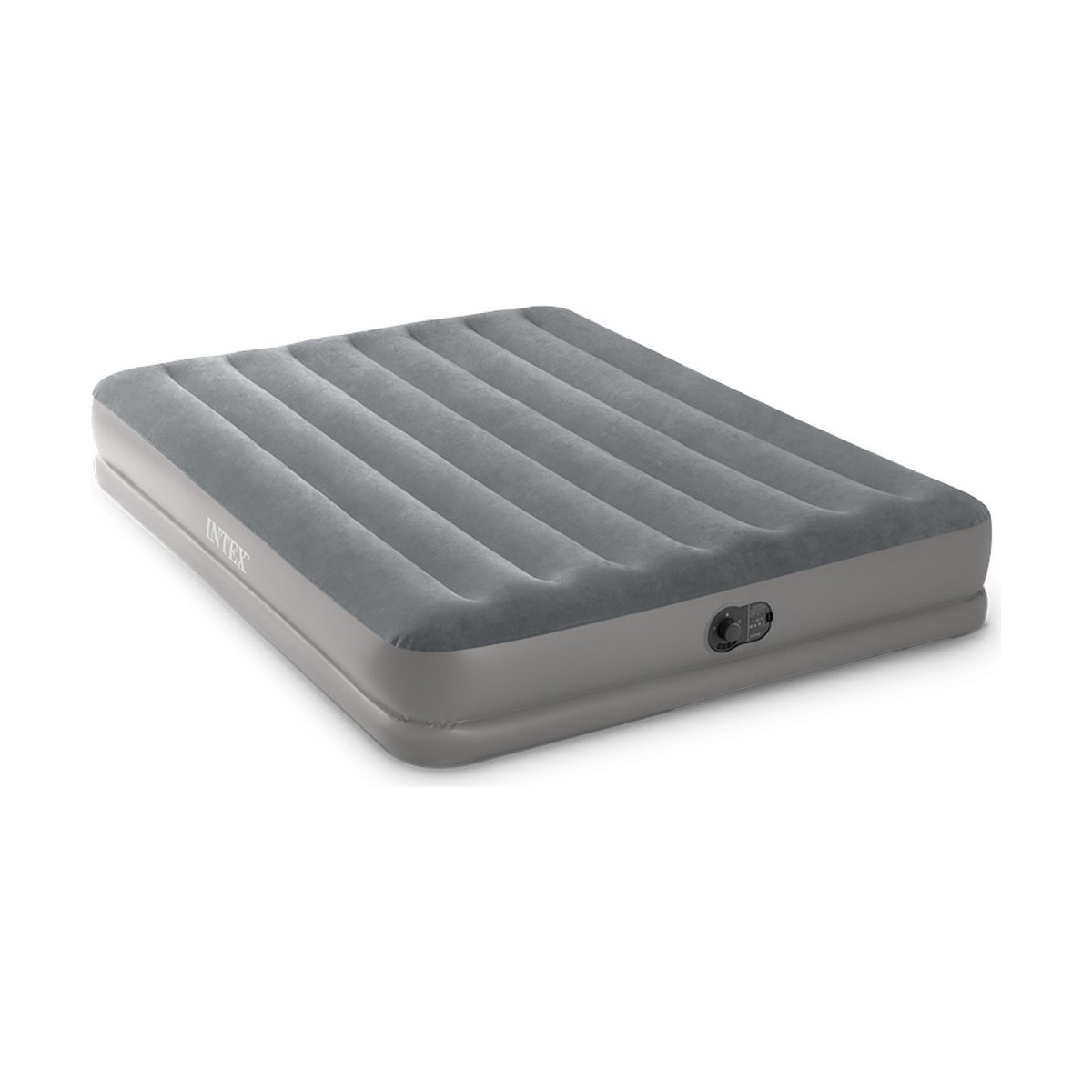 Matelas gonflable Prestige Mid Rise Flex Pump gris, INTEX