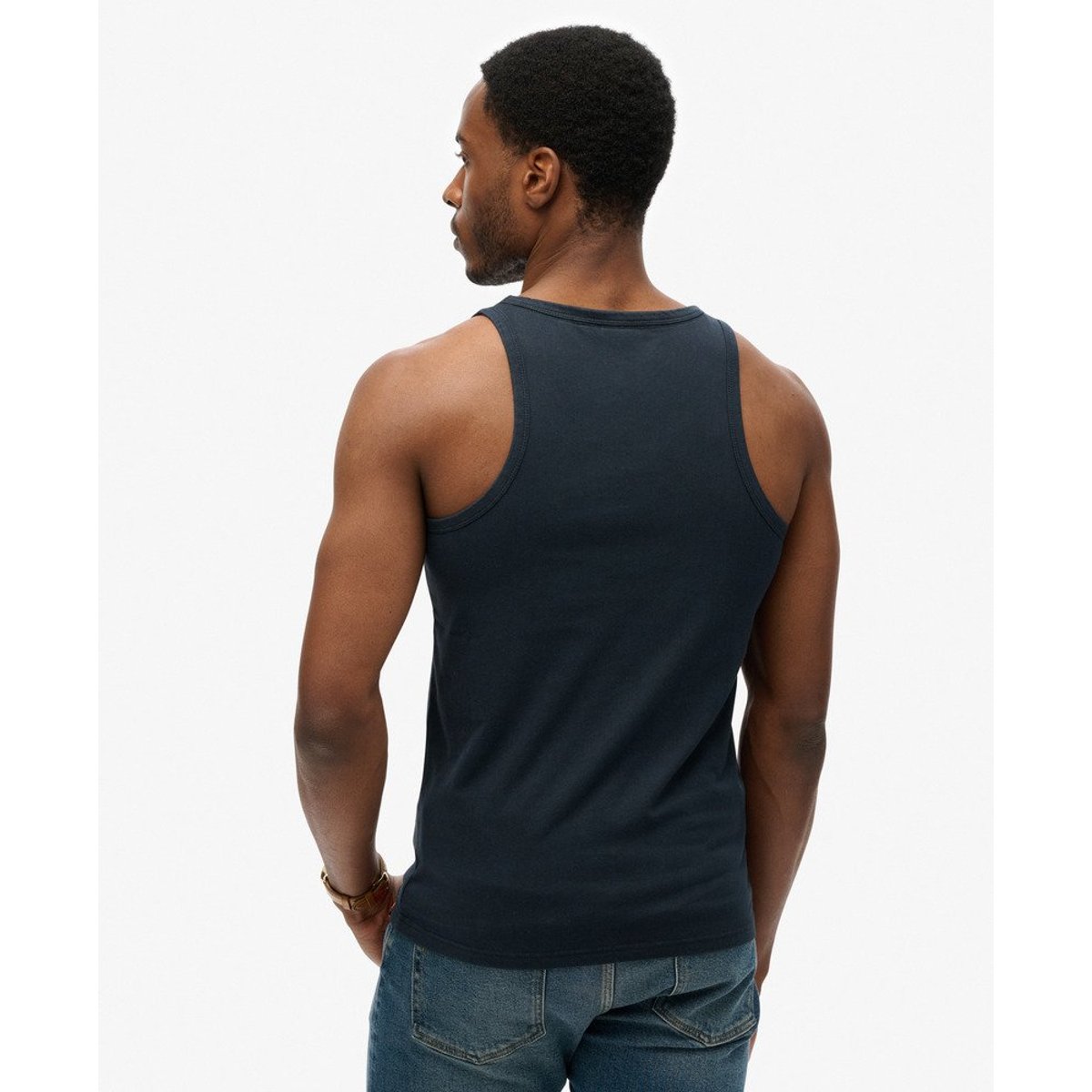 Débardeur rayé Outdoor bleu marine éclipse, SUPERDRY