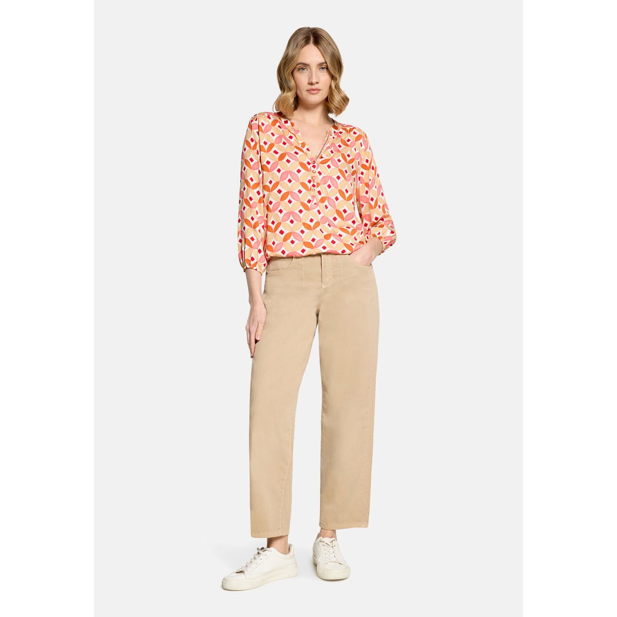 Blouse casual à motifs cream/rosé, CARTOON