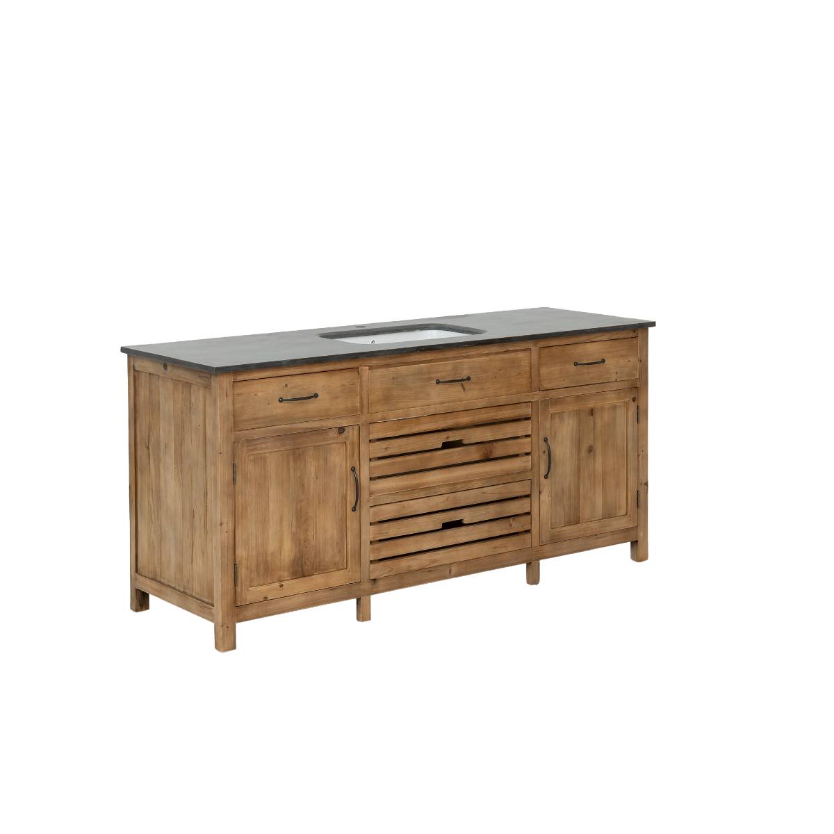 Meuble en bois recyclé CHAMPÊTRE bois clair, MADE IN MEUBLES