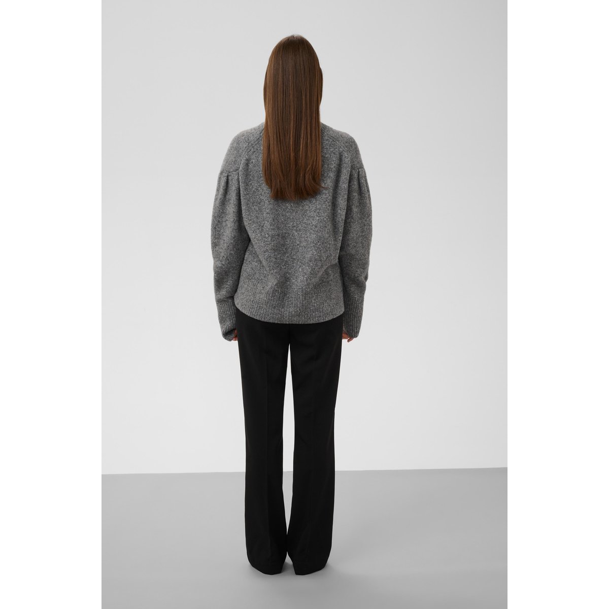 Cardigan à tricot gris grey melange, SOAKED IN LUXURY