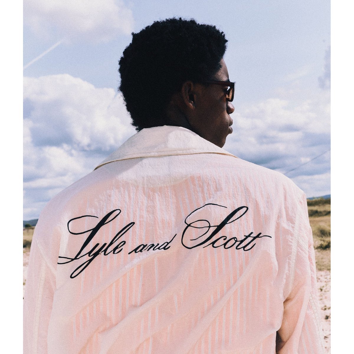 Veste coach translucide blanc archive, LYLE & SCOTT
