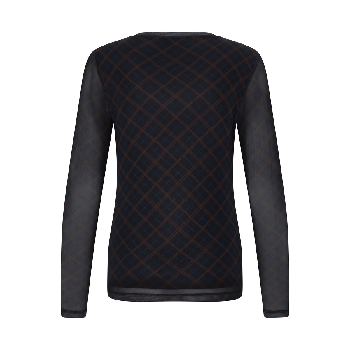 Á manches longues bleu dark sapphire check, B.YOUNG