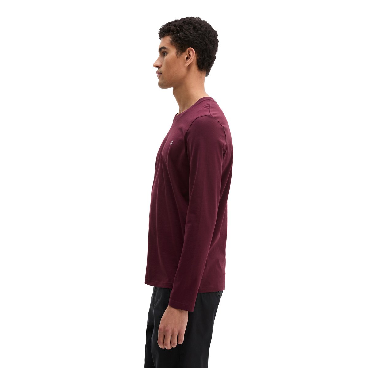Double pack manches longues shaped en coton bio noir, MARC O'POLO