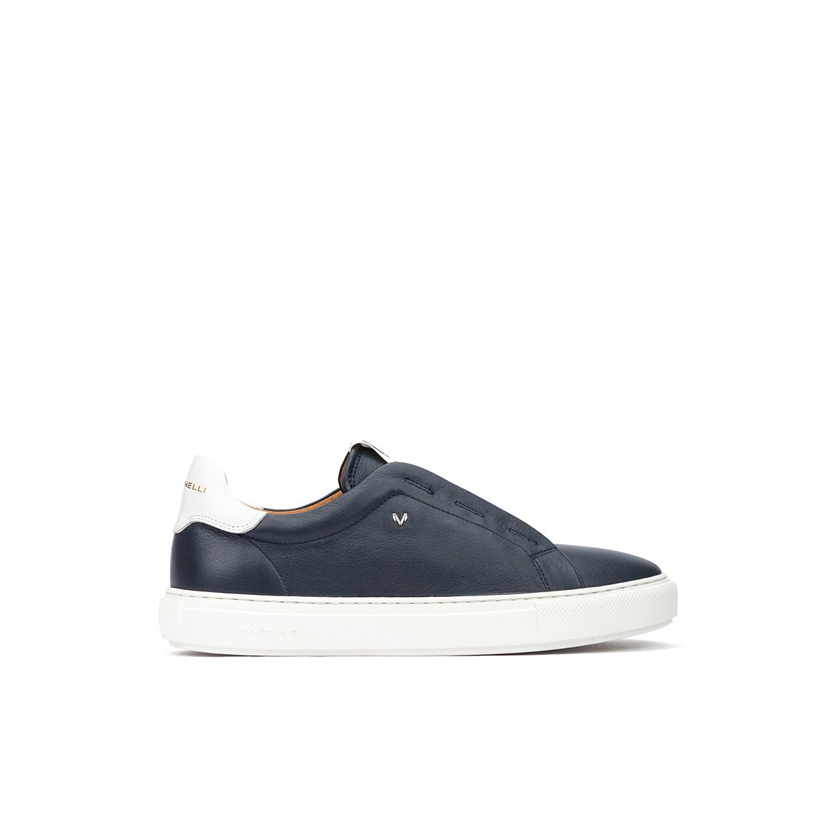 Baskets cuir Hastings navy, MARTINELLI
