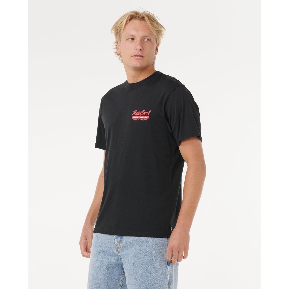 T-shirt à manches courtes BOARD BAKERY noir, RIP CURL