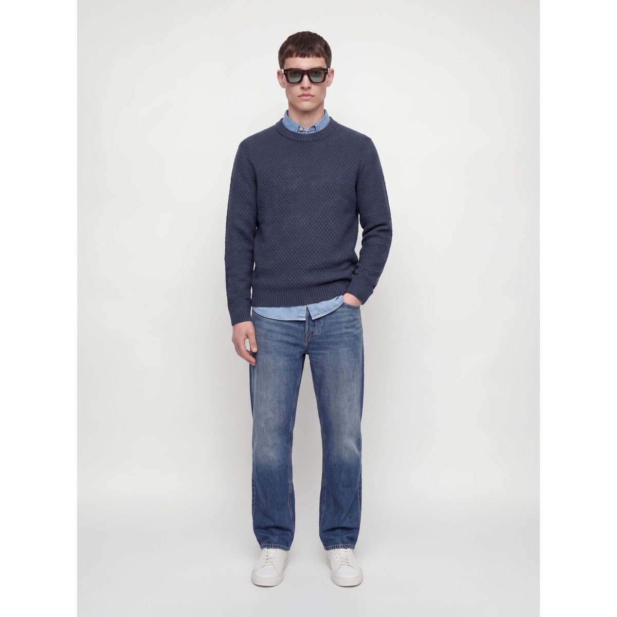 Pull En Maille navy blazer, JACK & JONES