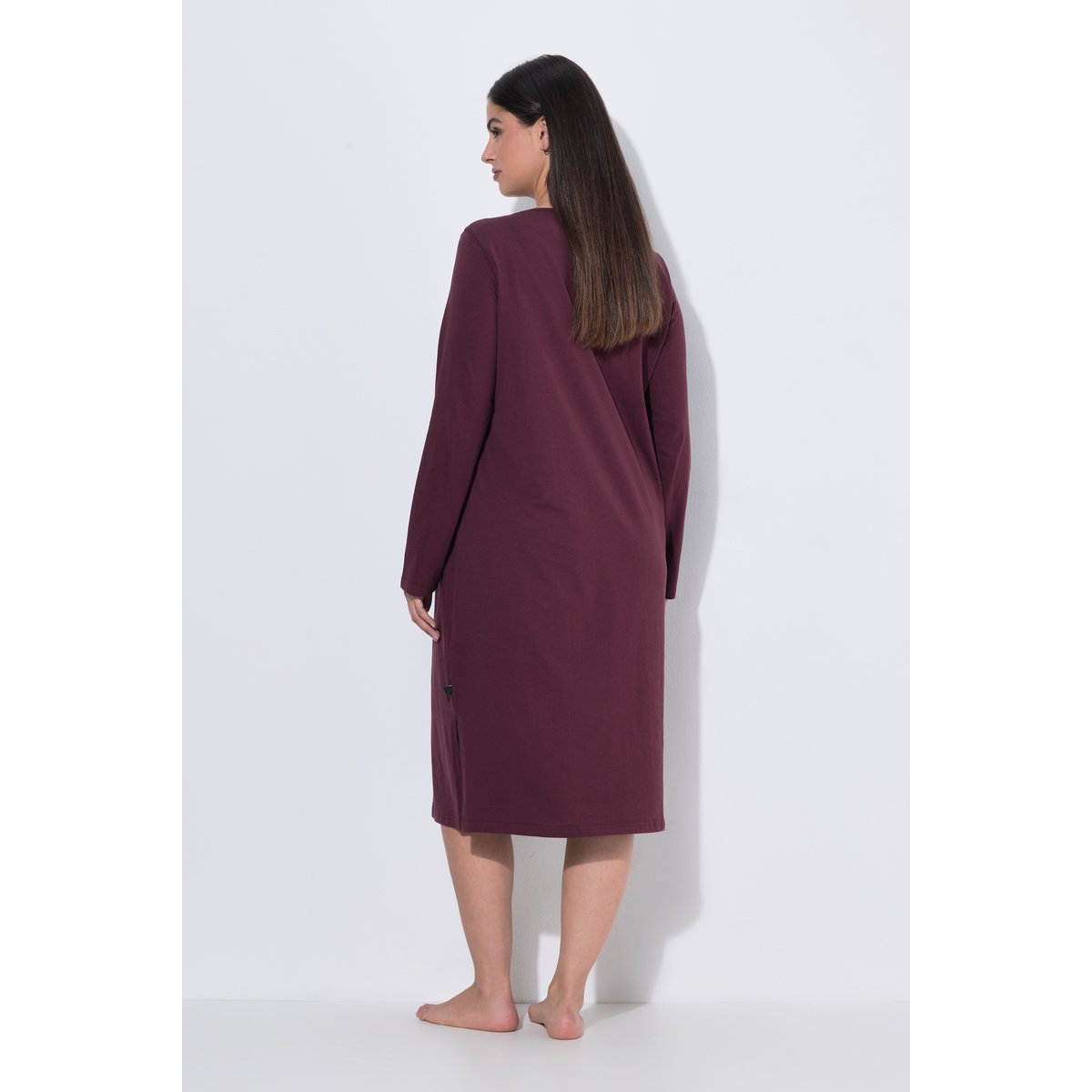 Lot de 2 chemises de nuit / grands T-shirts marron foncé, ULLA POPKEN