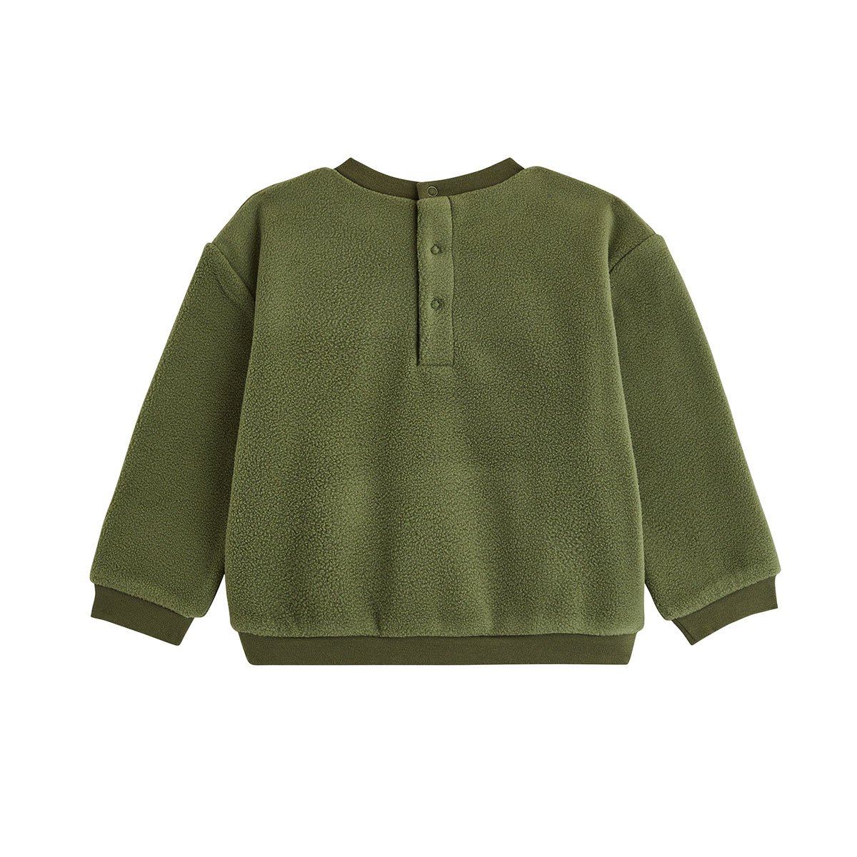 Pyjama enfant 2 pièces en polaire Pistache kaki, PETIT BEGUIN