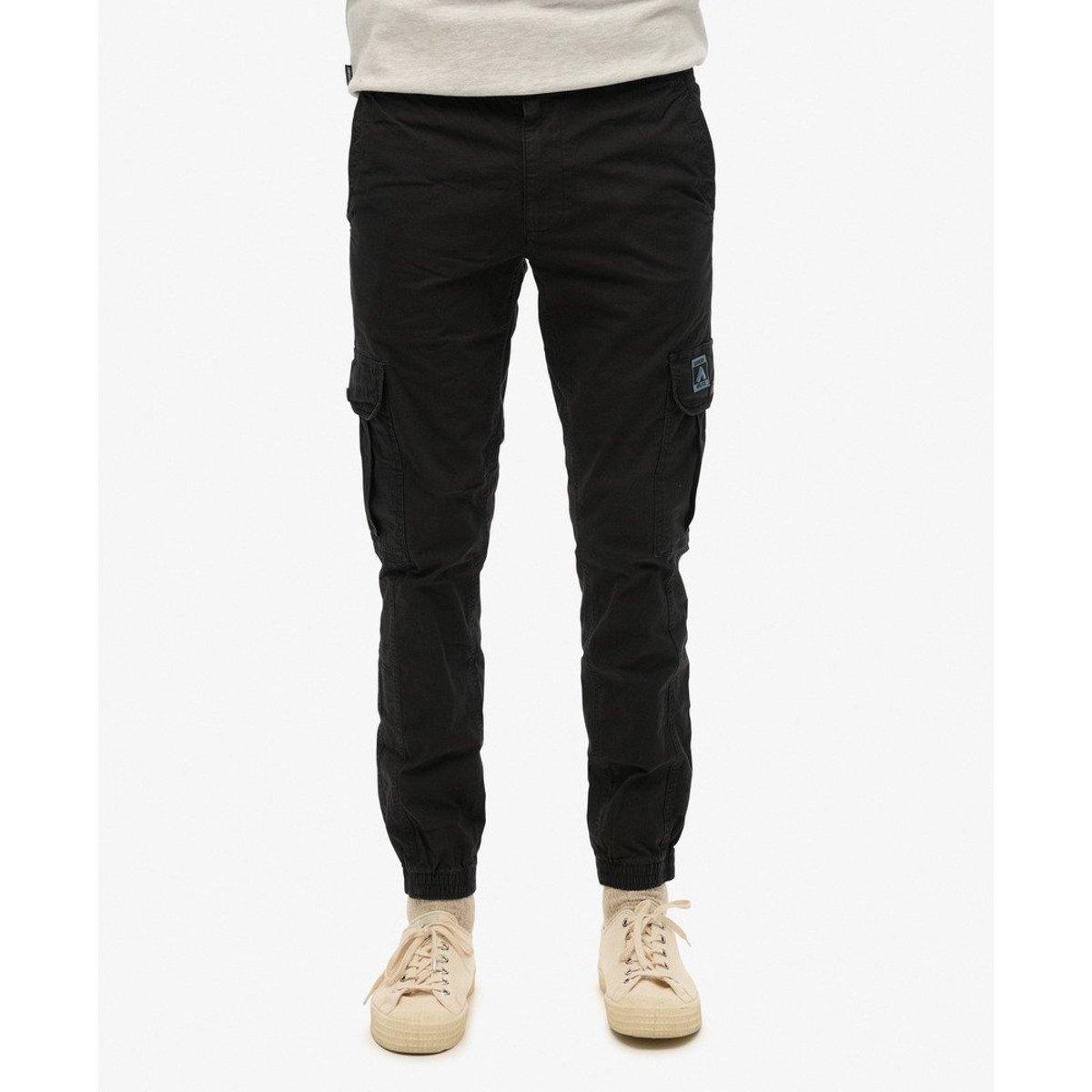 Pantalon slim cargo Para noir, SUPERDRY