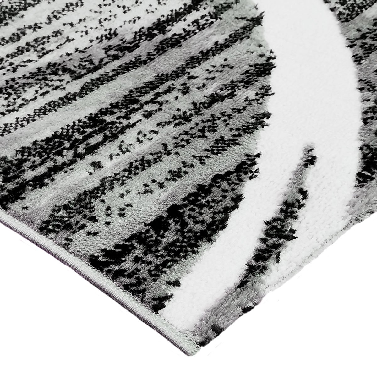 Tapis moderne toucher laineux motifs arc UNDERGOOD ARCHY gris, THE DECO FACTORY