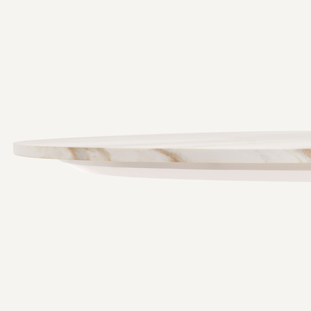 Tablero de mesa ovalado de cerámica L220 cm, Ovalo cerámica blanca, AM.PM