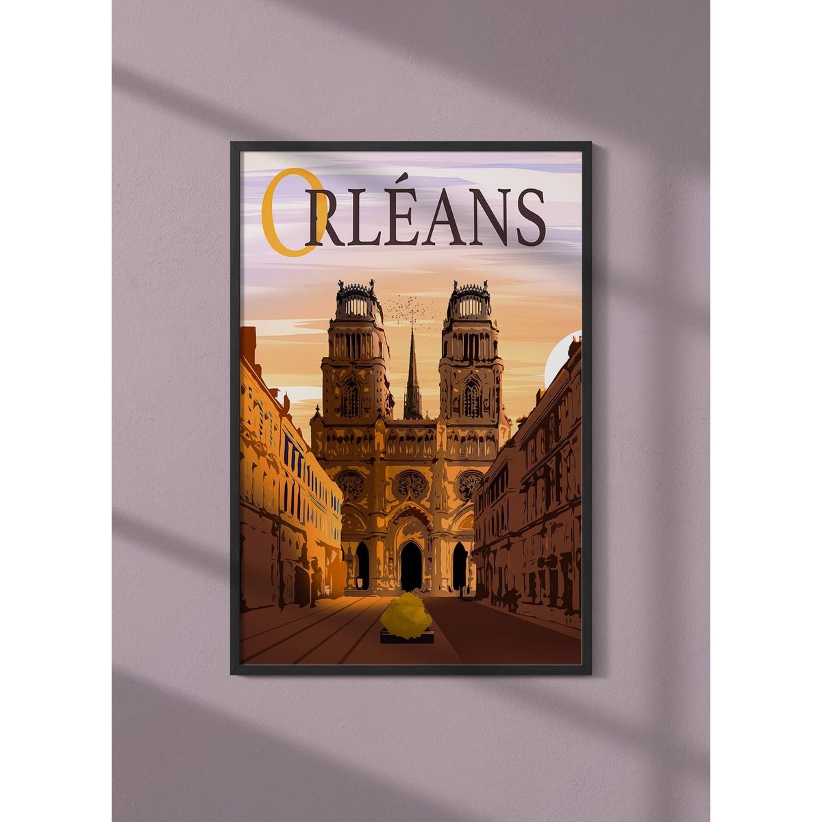 Affiche ville Orléans blanc, L'AFFICHERIE