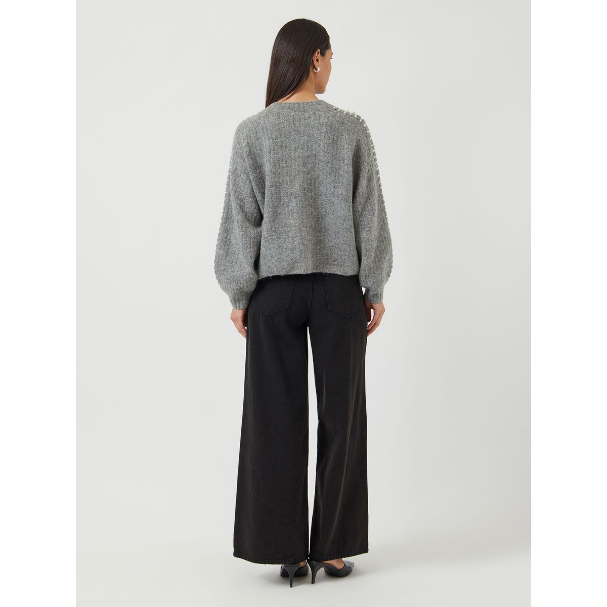 Cardigan En Maille medium grey melange, YAS