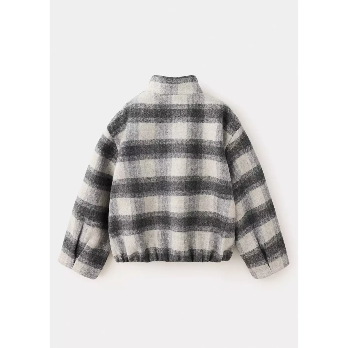 Veste bomber carreaux gris, MANGO KIDS