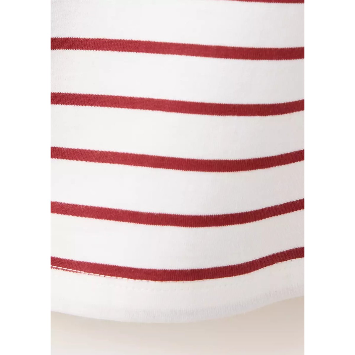 T-shirt à rayures avec découpes cut-out rouge, MANGO KIDS