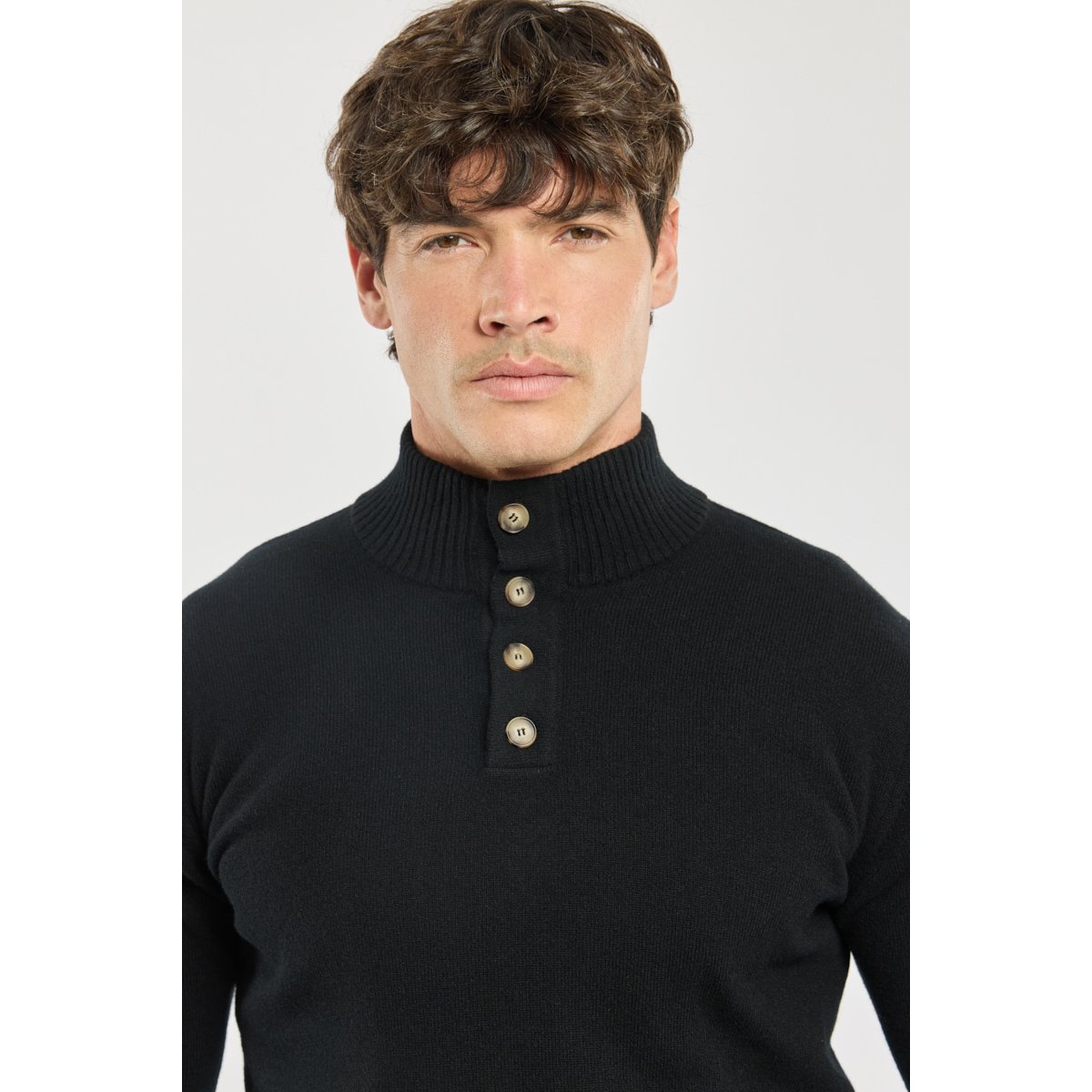 Pull camionneur - laine noir/slate, ARMOR-LUX