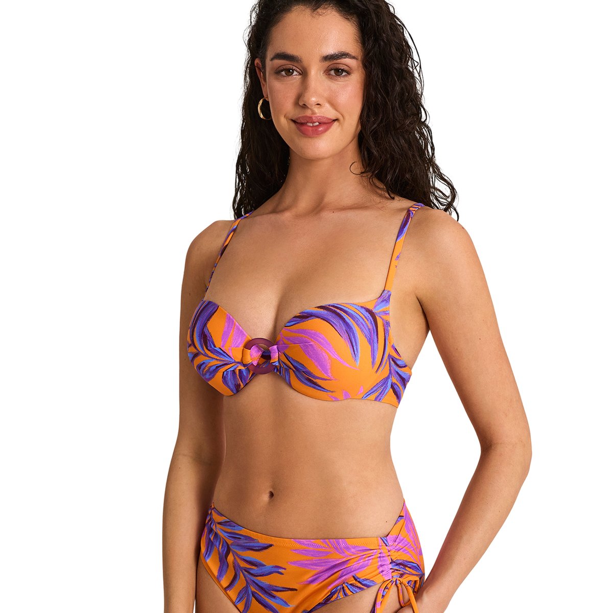 Haut maillot de bain préformé armaturé CALYPSO orange, SELMARK MARE