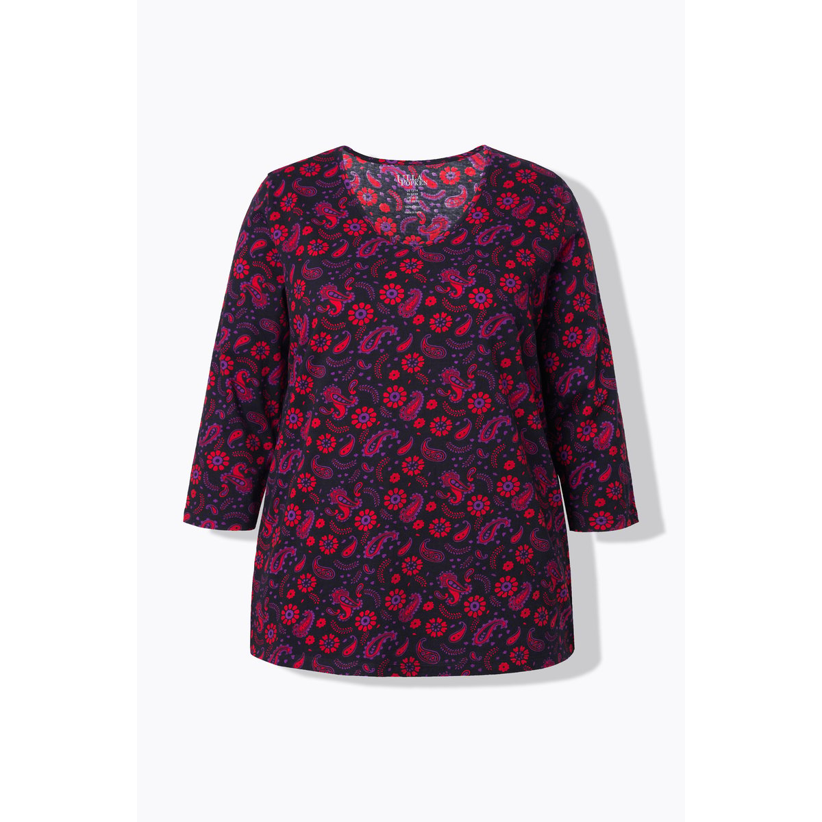 T-shirt coupe évasée noir, ULLA POPKEN