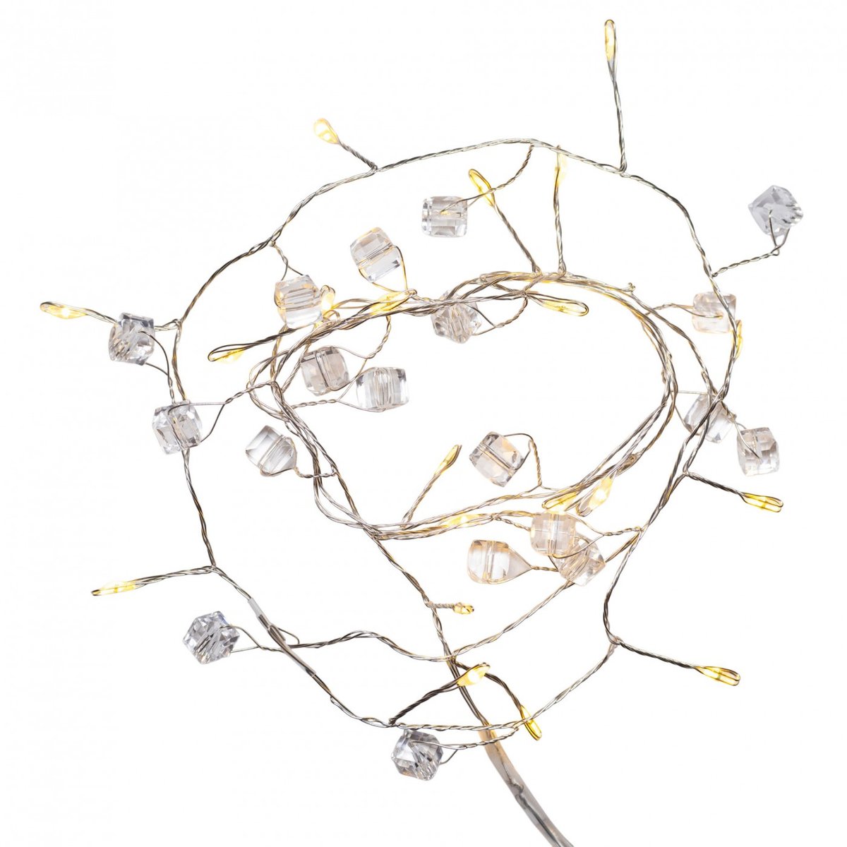 Guirlande LED Anita Cube 105 cm argenté, SIRIUS