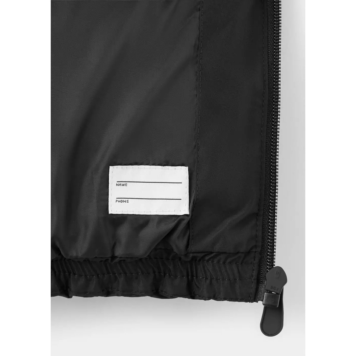 Anorak matelassé à capuche noir, MANGO KIDS