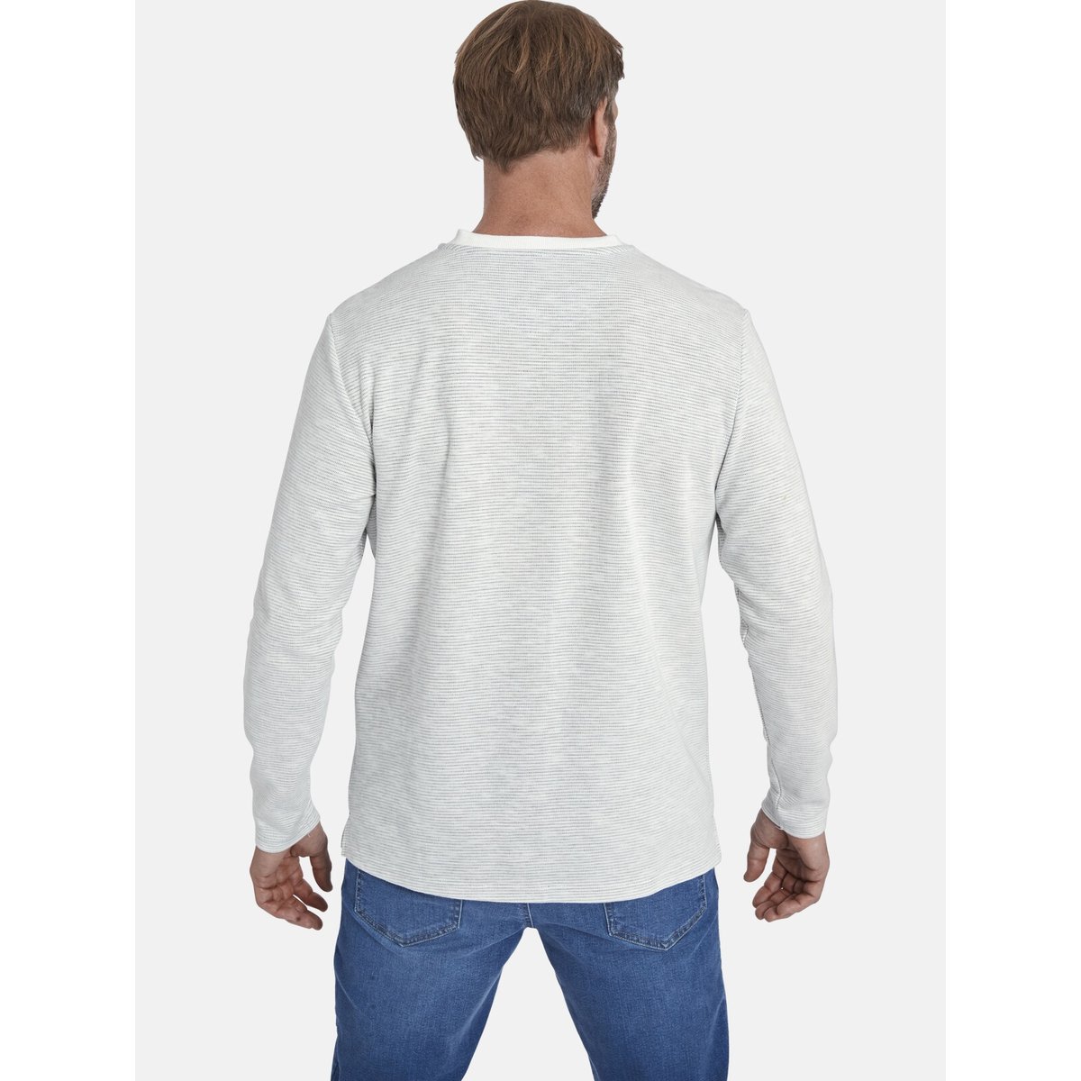 Sweatshirt REGINALD écru mélange, JAN VANDERSTORM