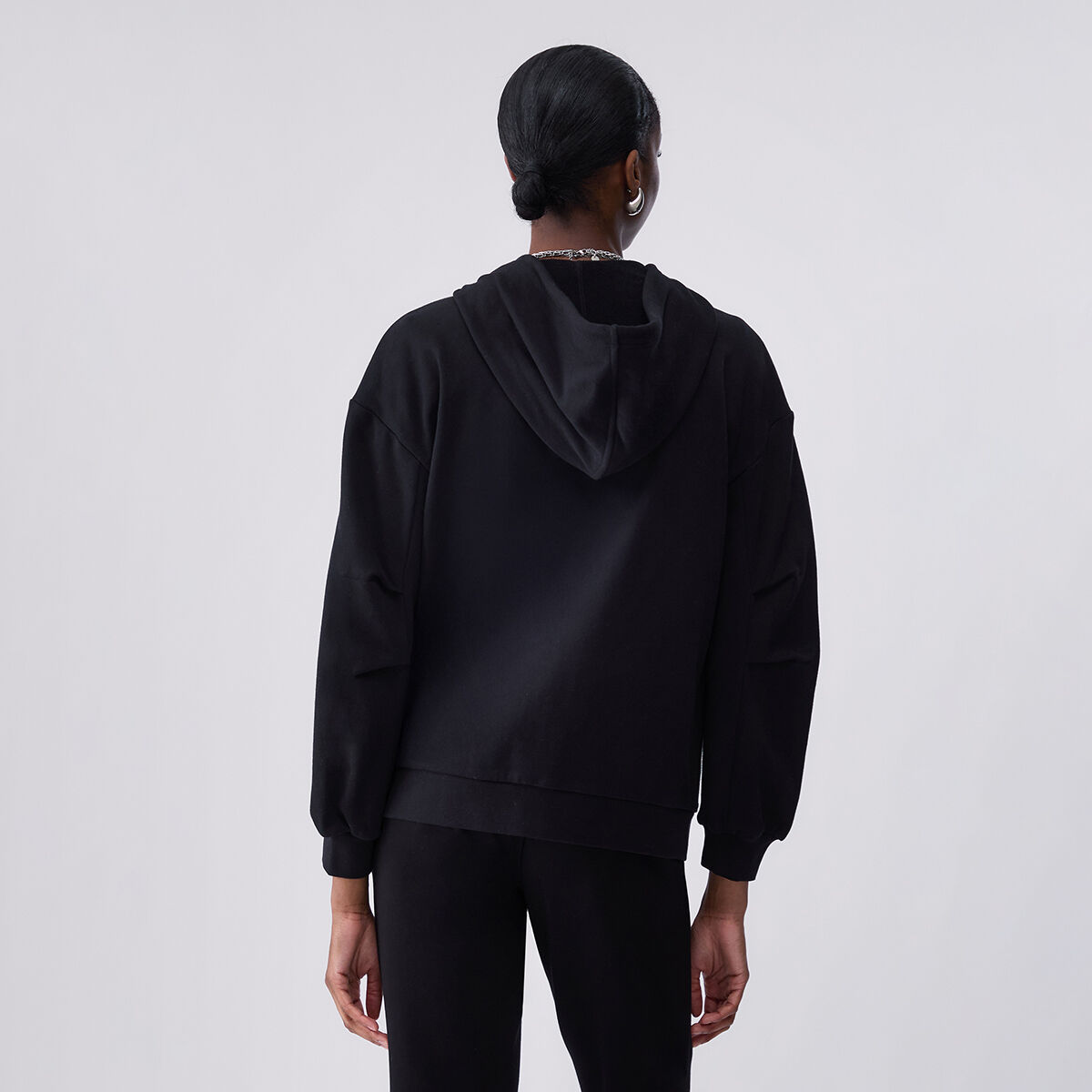 Sweat à Capuche avec Zip noir, LIU JO