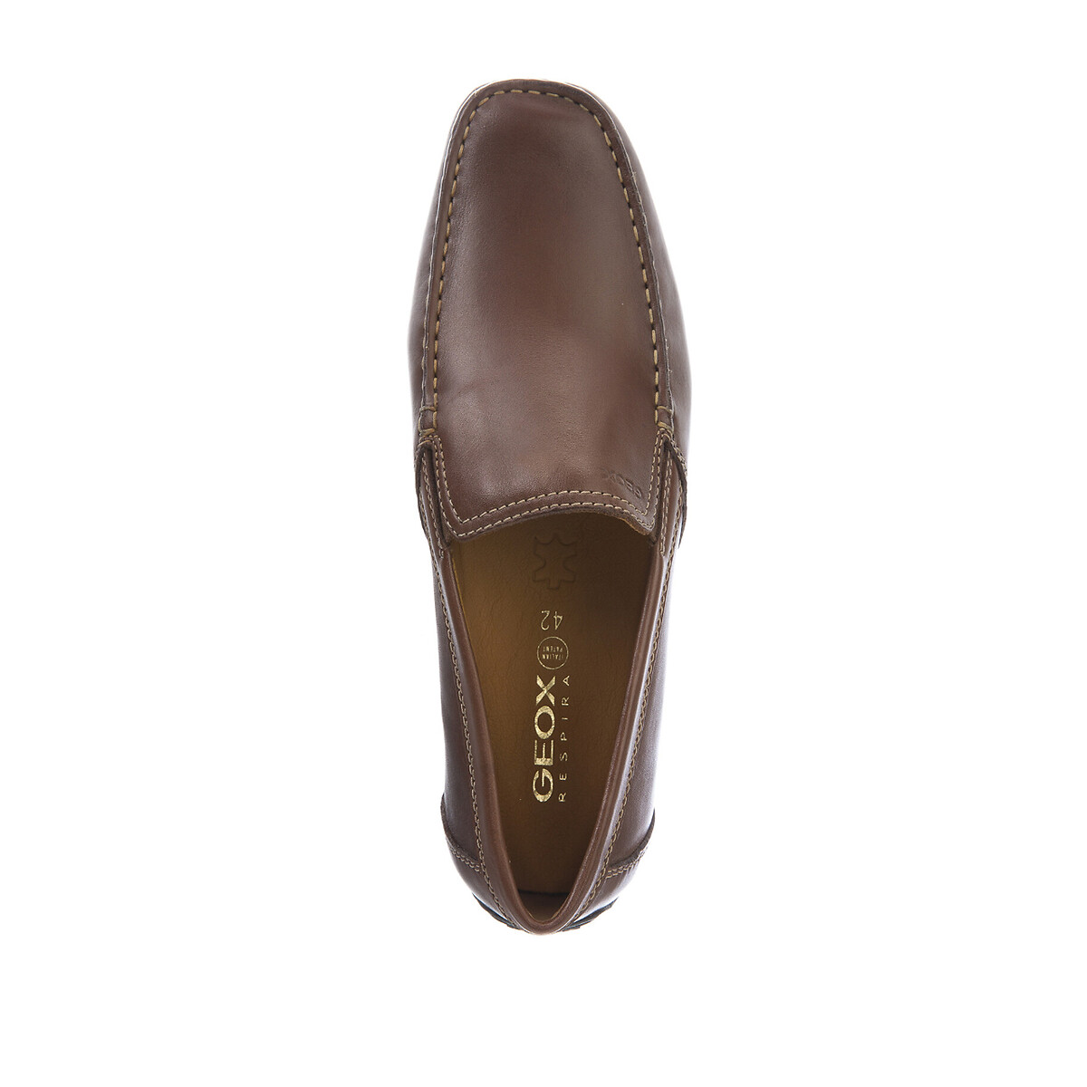 Mocassins cuir Moner tan, GEOX