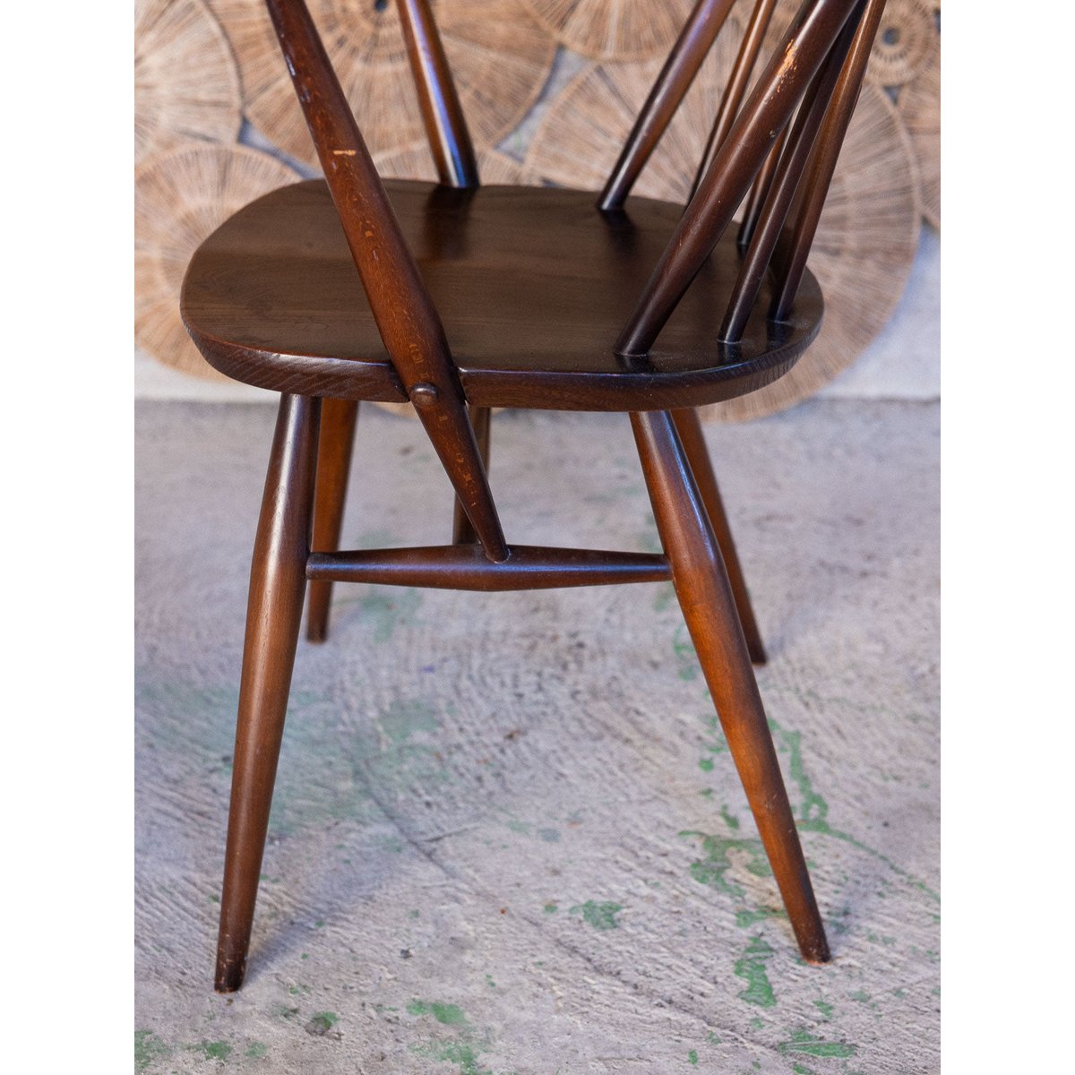 Lot de 6 chaises et fauteuils Ercol Claude N°1572 - Bon état bois foncé, DEBONGOUT