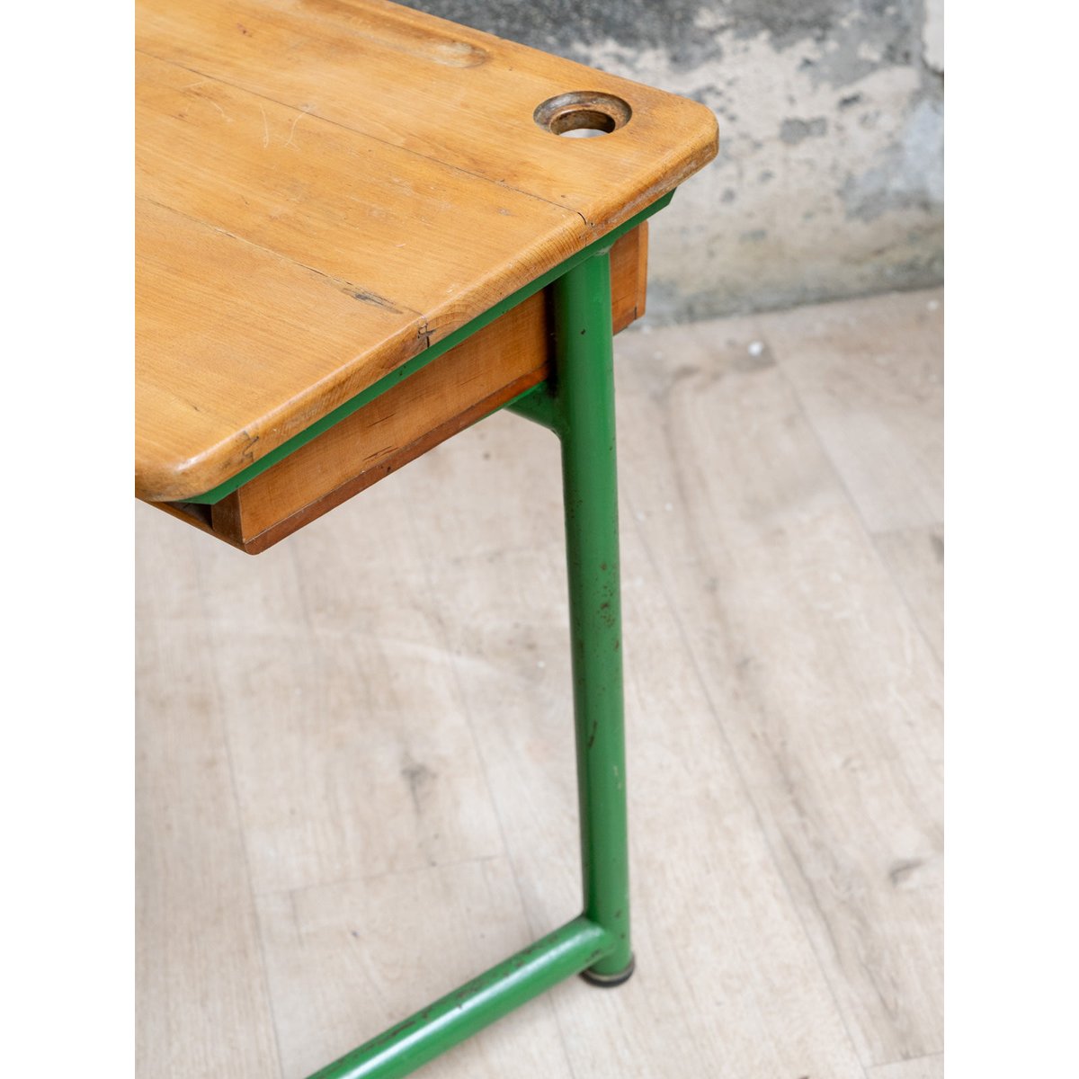 Bureau et la chaise d'écolier Edouard N°1090 - Bon état bois clair, DEBONGOUT