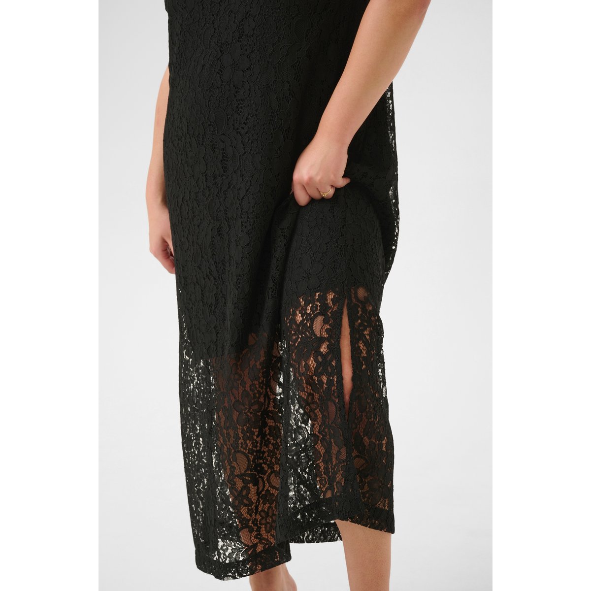 Dress noir black deep, KAFFE CURVE