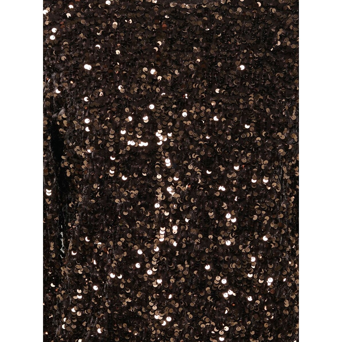 Top met zecchino's, lange mouwen, strik op de rug chocolade kastanje, ONLY