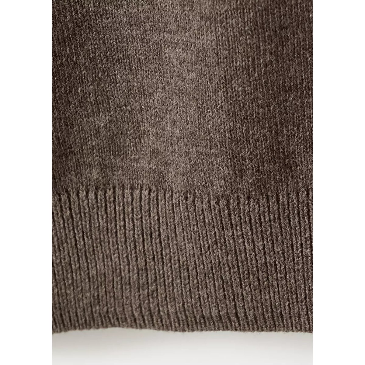 Pull-over maille col polo marron, MANGO KIDS