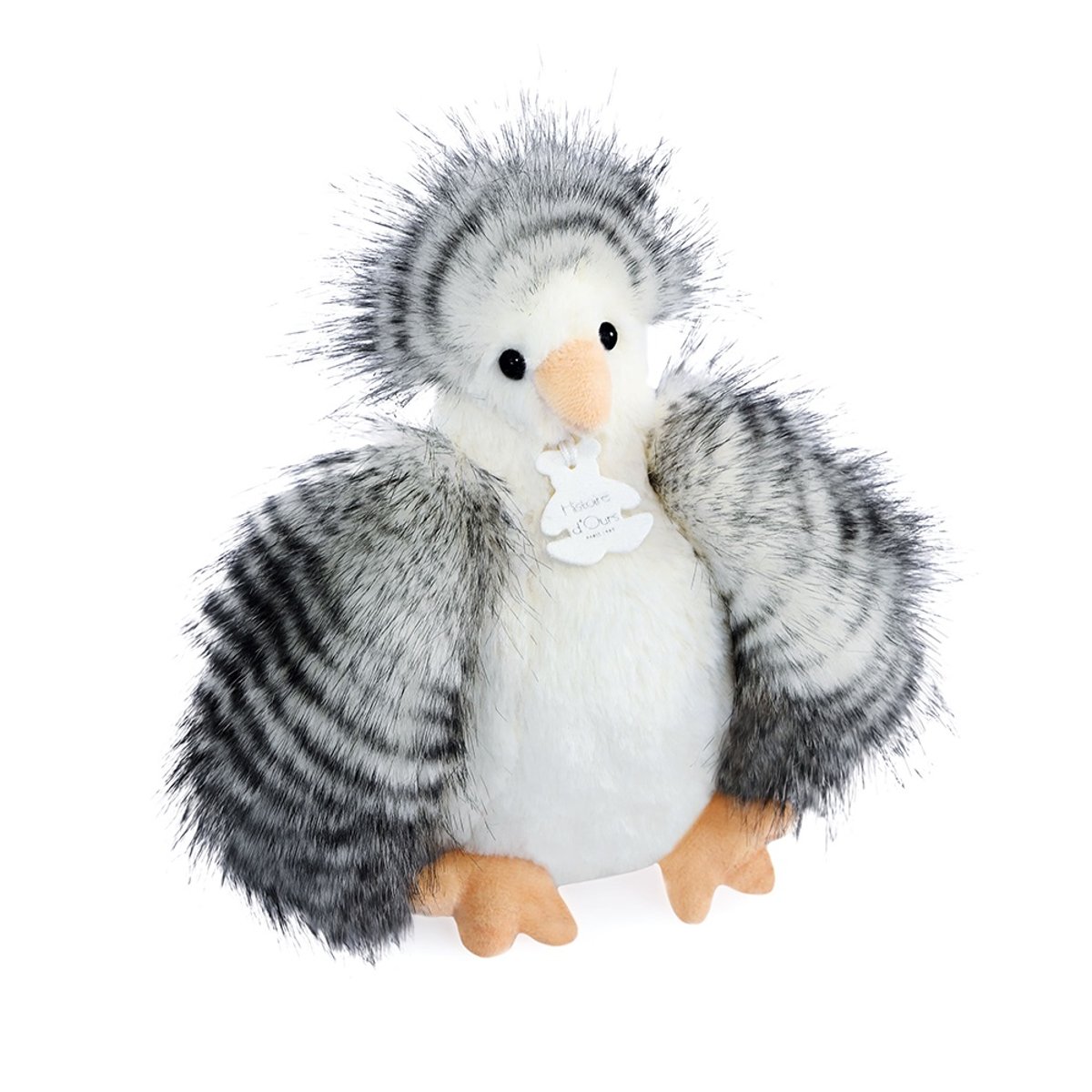 Peluche Poule Poulette 20 cm blanche, HISTOIRE D'OURS