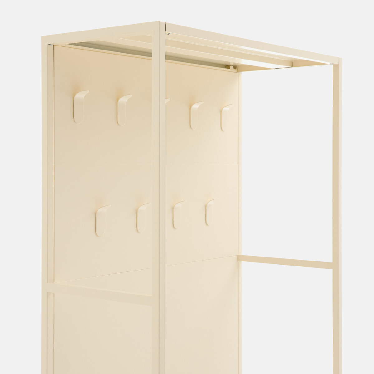 Melora Steel Metal Locker with Hooks, Width 80cm pebbles, LA REDOUTE INTERIEURS