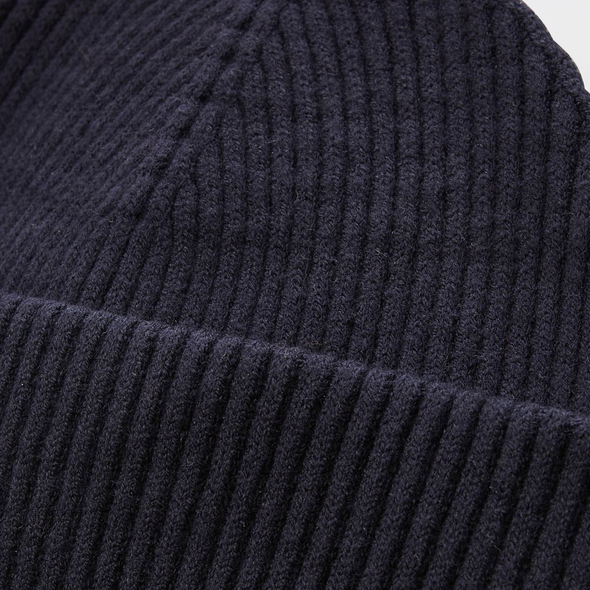 Bonnet côtelé marine, MONOPRIX