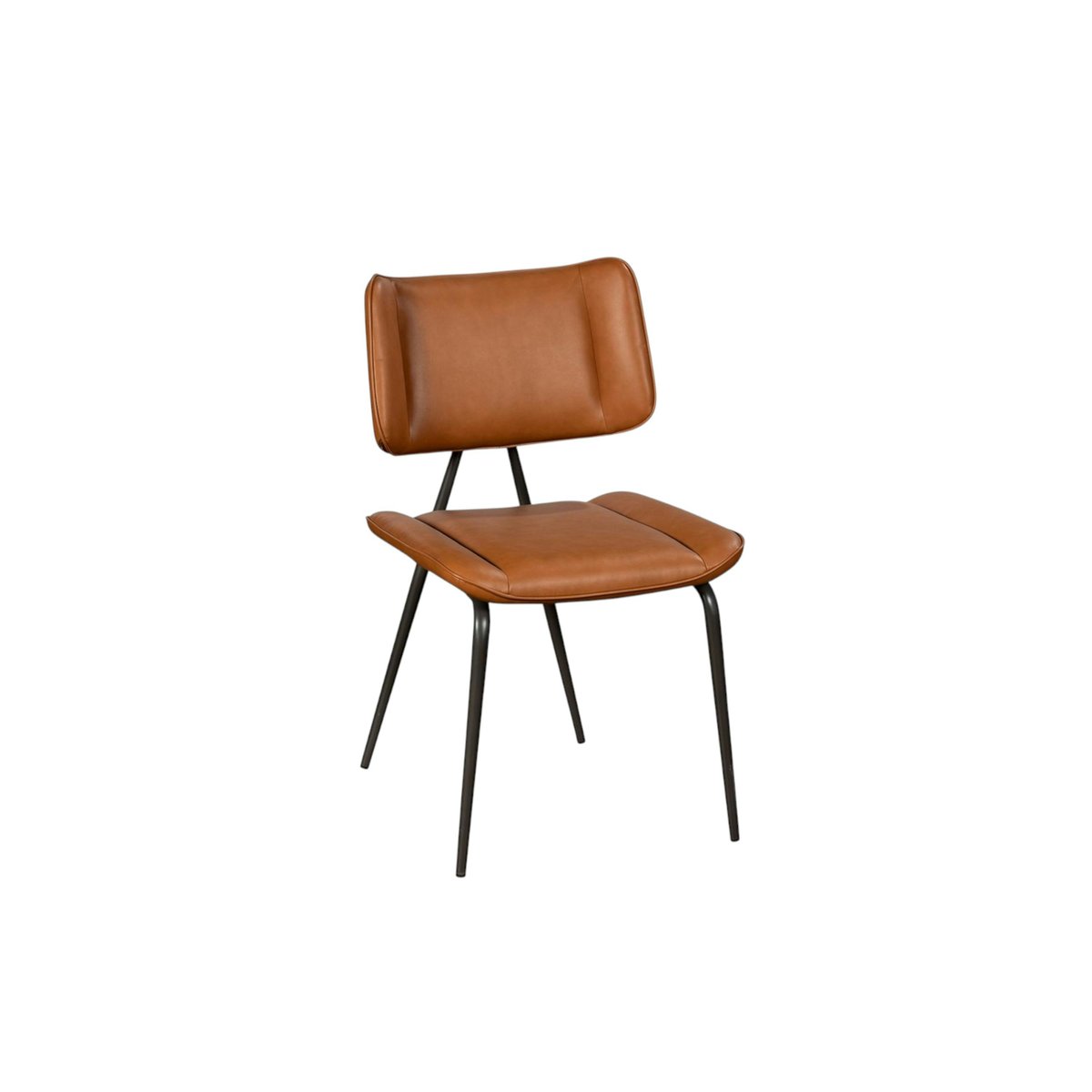 Chaise de salle à manger moderne (lot de 2) OKA camel, PIER IMPORT