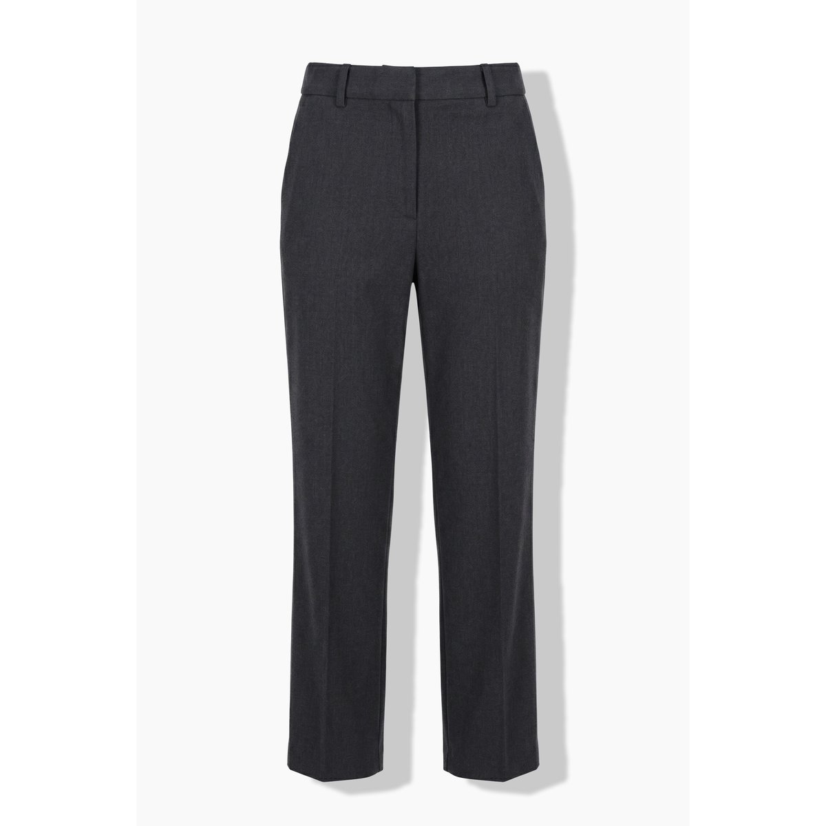 Pantalon Rose à pinces, jambe large chiné anthracite, ULLA POPKEN