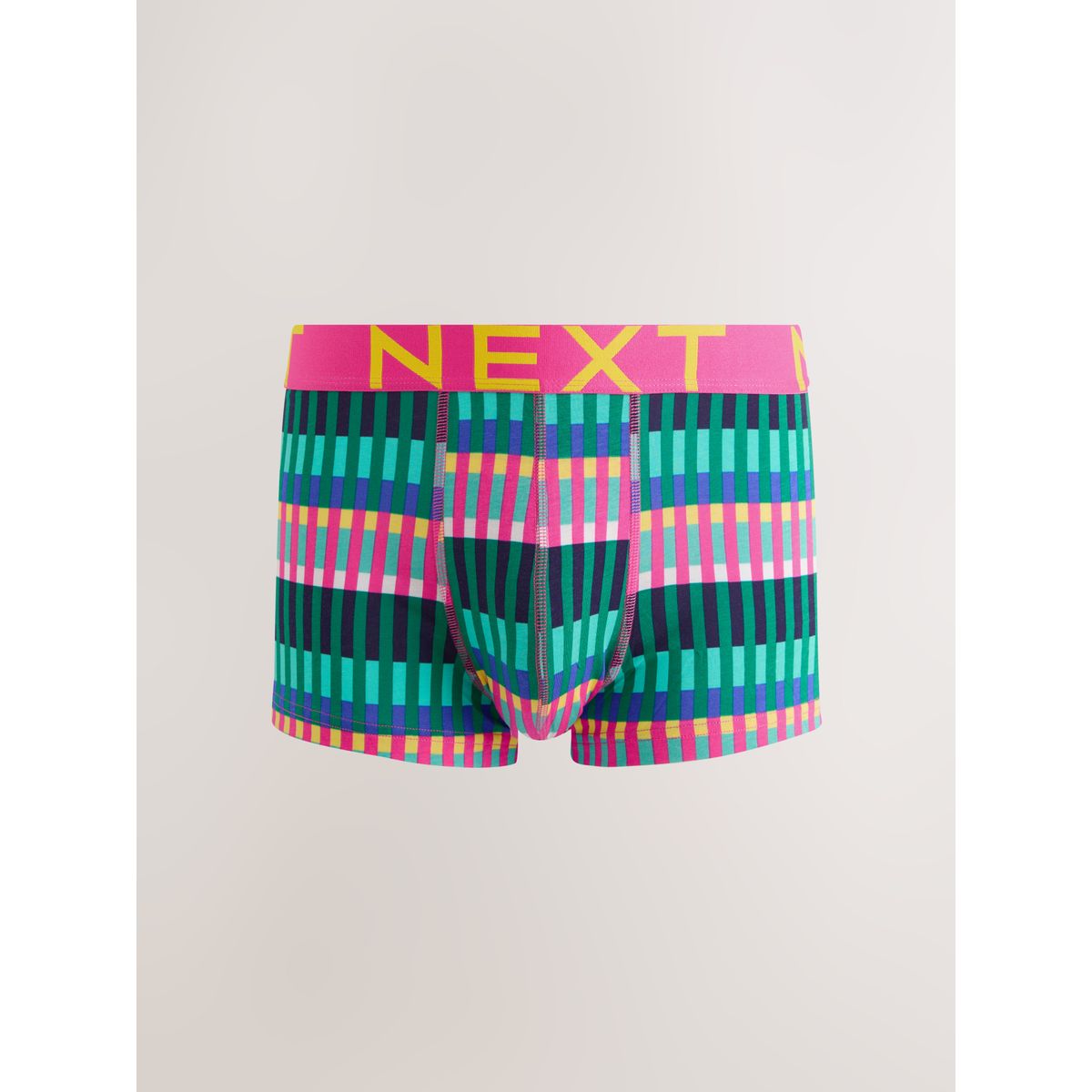 Boxer taille basse géo bleu vif/violet, NEXT